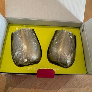 NWT Snowfox Insulated Wine Tumbler Light Gold Set of 2